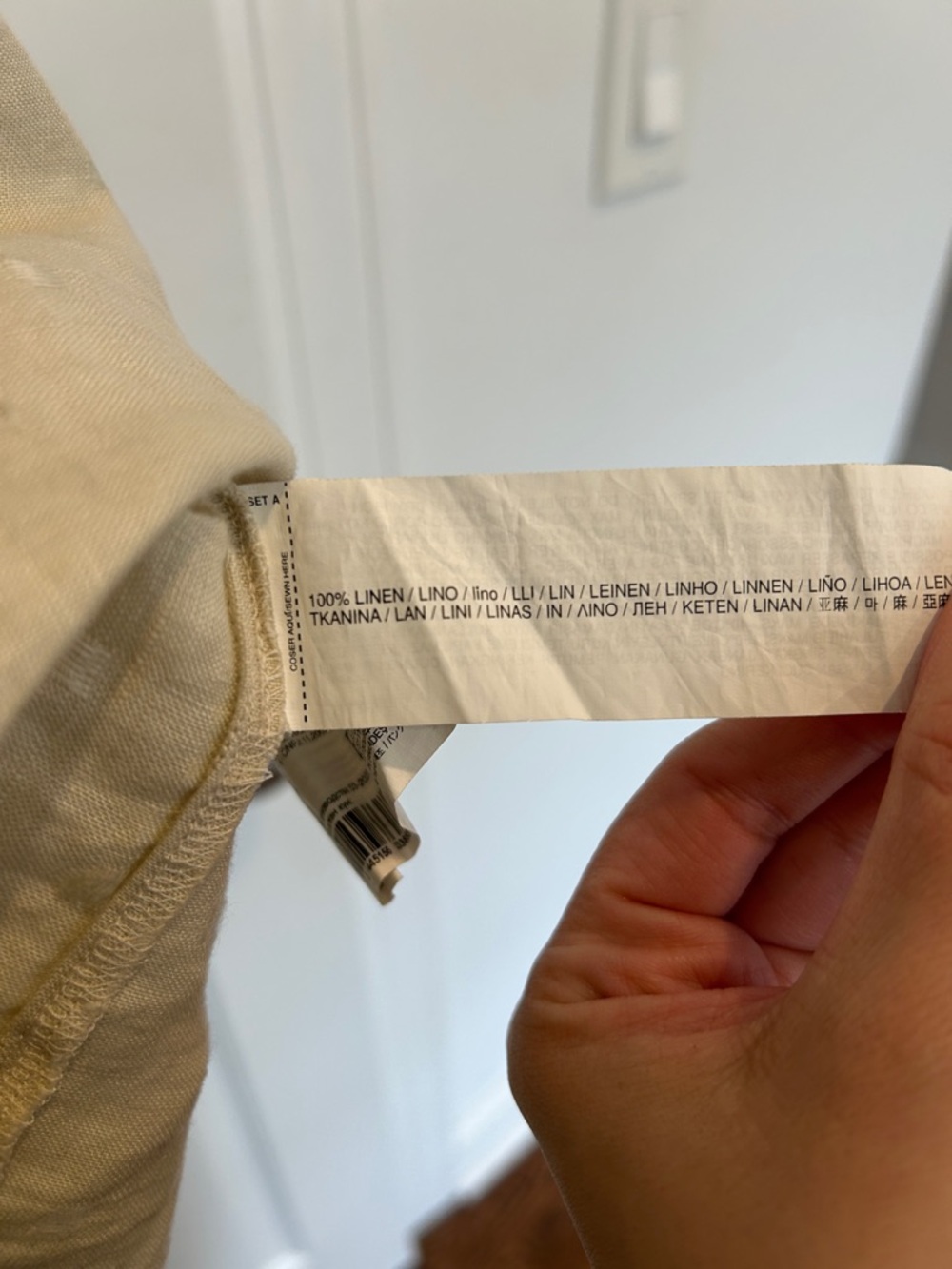 Mango Linen Puff-Sleeve Cotton Tiered Dress - Picture 3 of 3